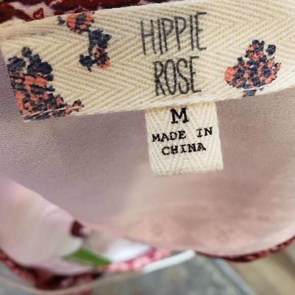 NWOT Hippie Rose Sleeveless Front Tassel Tie Halter Dress Size Medium - Picture 6 of 7